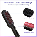 Hair Straightening Brush For Girls Electric Hair Straightener Curler Heating Styling Comb Straightening and Curling Hair 2 in 1 Styling Tool Three-minute styling straight hair comb. 