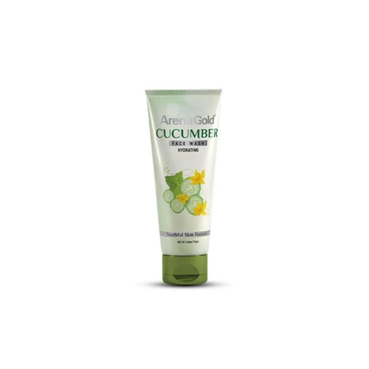 Arena Gold Cucumber Face Wash 60g| Effective for Acne| Oily Skin|  Cucumber Extracts| Reduces Pimples For Men And Women|Deep Cleanser| Face Wash