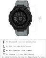 Men's Digital Sport Watches Waterproof Military Style LED Backlight Rubber Strap Big Numbers Display Digital Watch For Men. 