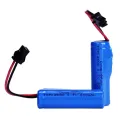 14500 Rechargeable Battery 3.7V 500mAh Lithium Battery with SM Plug USB Charger-SM for Toy Game Controller. 