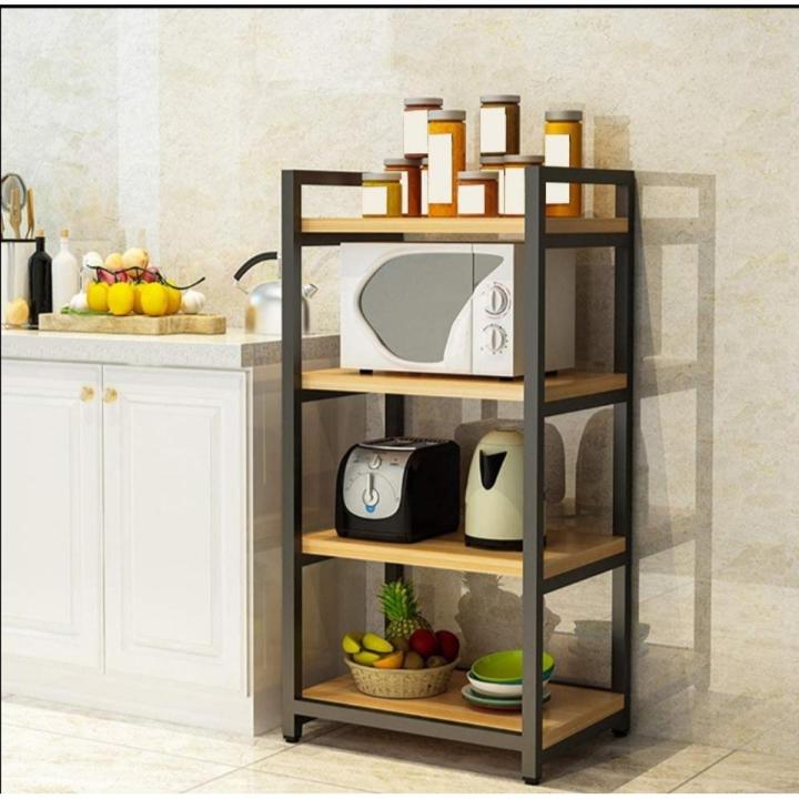 Microwave%20oven%20rack%20with%20wooden%20top%20Wrought%20iron%20-%20Image%209