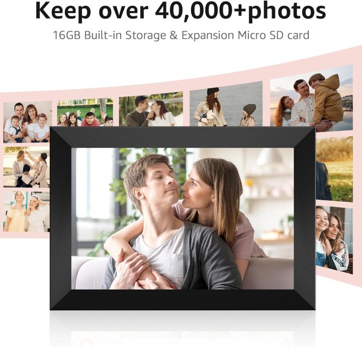 Jéémäk F20 frámèöDigital Picture Frame 10.1 inch WiFi Photo Frame