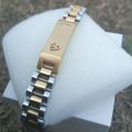 Silver Gold Bracelet, Silver Bracelet, Mens Gold Chain Bracelet, Jewelry For Mens, silver Gold Bracelets For Men And Women.. 