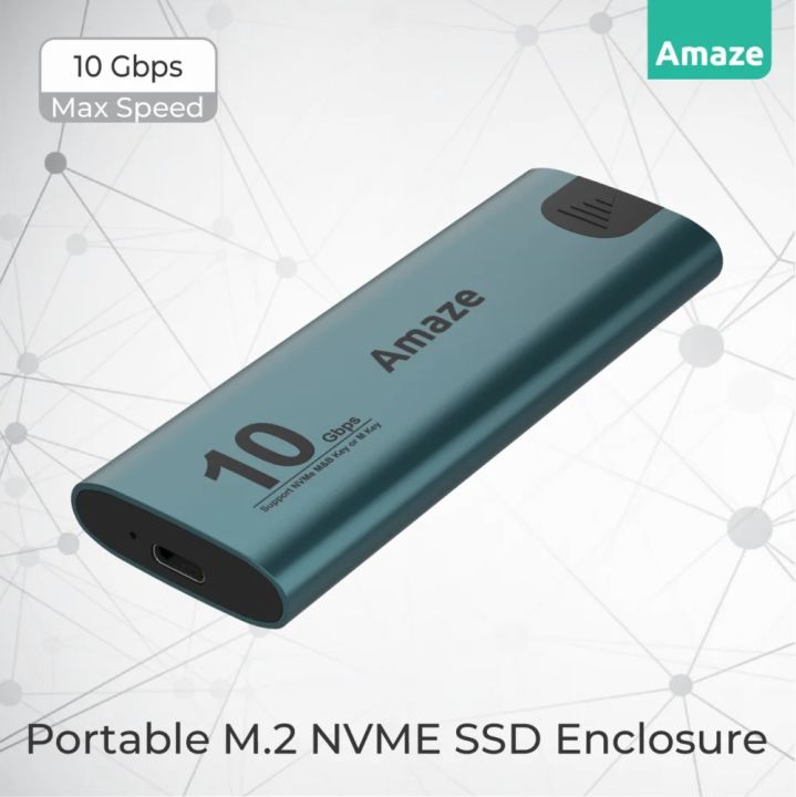 Amaze Portable M.2 NVME SSD Enclosure Type-C 10 GBps A220