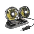 SOGO Long Neck Fan For Car Universal 12V Double Headed 360 Degree Rotation 2 Speed. 