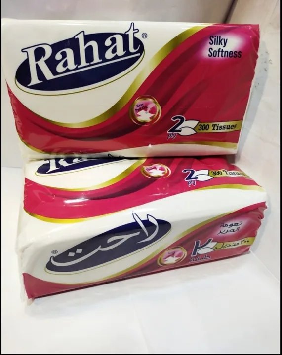 Tissue%20Silky%20Soft%20(2ply%20300%20Sheets)%20Rahat%20Original%20(Pack%20of%206%20Boxes)%20Premium%20Quality%20%20Ultra%20Soft%20Facial%20Tissues,%20Soft%20Facial%20Tissue%20-%20Image%203