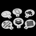 6pcs/set PET Mosque Mubarak Ramadan Design cake stencil , cookie Cappuccino Decorating Mousse Cake Template Tools cupcake decora. 