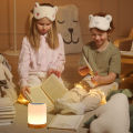 Night Light Touch Sensor Lamp Bedside Table Lamp for Kids Bedroom Rechargeable Dimmable Warm White Light RGB Color Changing. 