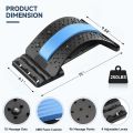 Back Cracking Device Lower Back Stretcher - Back Cracker Board 4 Levels Chiro Board, Back Popper Back Stretcher for Lower and Upper Back Pain Relief, Adjustable Spine Board Lumbar Stretcher, Black. 