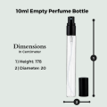 Pack of 6 10ml Perfume Spray Bottles Refillable Mini Empty Travel Refillable Glass Bottles 6 Pcs (10ml). 