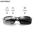Men's Photochromic Polarized Sunglasses Men Driving Chameleon Glasses Male Change Color Sun Glasses Fishing Day Night Vision UV. 