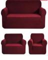 Maroon L Shape 8 (3+2+2+1) Seaters Sofa Cover. 