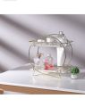 Premium 2-Tier Gold Vanity Tray - Cosmetic Storage Rack for Bathroom Countertop & Dresser Vanity | Makeup Brush Holder & Organizer for Kitchen. 