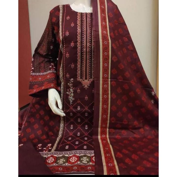 Rs 2950 Emb 3pc Emb duppata main image 0