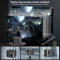 F18 Android Projector 550 ANSI Lumens Auto Focus 4K Ultra HD native 1920X1080P  Dual Wifi6 BT Home Theater outdoor Smart Projector better than HY350. 