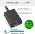 USB 3.0 to HDMI Adapter, 1080P Full HD Video and Audio Multi Monitor Graphics Converter Adaptor for Laptop/PC/Projector/HDTV Compatible with Windows XP 7/8/8.1/10 (VISTA & NO MAç). 