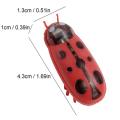 Electric Insect Cat Toy Cat Escape Obstacle Automatic Flip Toy Battery Operated Vibration Pet Beetle Playing Toy Mini Robot Bugs. 
