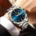 Men's Business Watch, VA VA VOOM Popular Stainless Steel Waterproof Calendar Quartz Watch. 