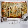 Yellow ancient Egyptian retro tapestry tapestry wall hanging old culture printed Hippie Egyptian tapestry wall cloth home decora. 