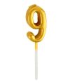 Shiny 0-9 Number Candles for Birthday Cake Decoration. 