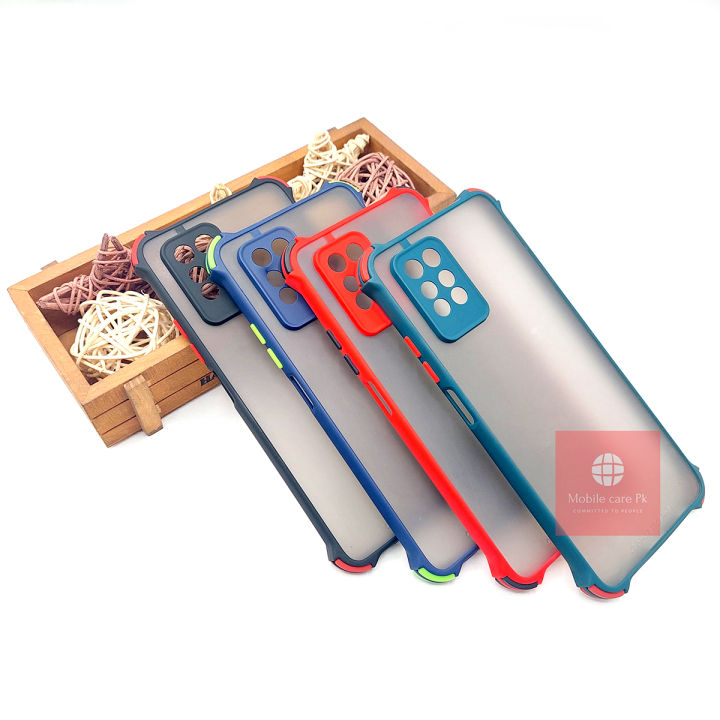 Infinix Note 10 Pro Back Cover Smoky Matte Bumper Armor Case Camera Protection Cover For Infinix Note 10 Pro