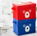 Cartoon Panda Printed Foldable Storage Bins Quilt Basket Kid Toys Organizer torage Boxes Cabinet Wardrobe Storage Bags. 