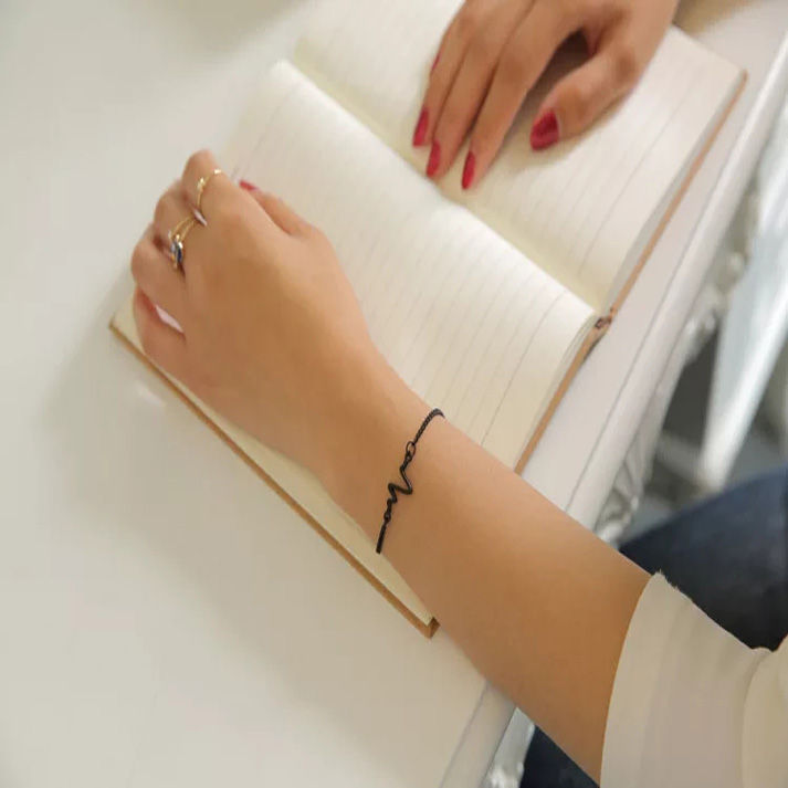 Heartbeat%20Woman%20Stainless%20Steel%20Bracelet%20Jewelry%20-%20Image%204