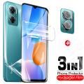 For Xiaomi Redmi 10 5G 3in1 Full Cover Hydrogel Film Redmy 10 5G HD Front + Back Screen Protector Camera Lens Film. 