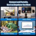 HCS350 Pro Projector and game,64G,Retro 4K Smart Game Projector 1280*1080P Built-in 30000 Games,Portable video game with 2 Wireless Controllers,5G WiFi Bluetooth,HDMI,Android 12,home theater,office. 