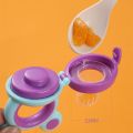 Baby Pacifier Fruit Shaped for babies Nipple Chew Juice Pacifier Fruit Feeding Fresh Food Feeder Silicone Teething Ring Baby Food Soother Accessories | Random Color In Box Packaging. 