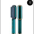 Hair Straightener Brush Curling Comb 2 In 1 Hair Hot Comb Anti-Scald Hair Straightener Brush For Girls Electric Heated Hair Styler Tool, Travel, Professional Salon at Home. 