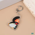 Pinguin Cute Cartoon Acrylic Doll Keychain Kawaii Toy Backpack Pendant Schoolbag Decoration Funny Key Ring Gift Eatop. 