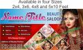 Beauty Parlour Parlor Saloon Beautician Cosmentics Pink Red L08 - Board and Chart Graphics Flex sheet Panaflex Penaflex pana pena for Decoration with customise Your Name, Title, Address and Contact. 