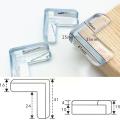 Pack Of 8 Glass Corner Protectors Baby Clear,Table Corner Guards Edge Bumpers,High Resistan. 