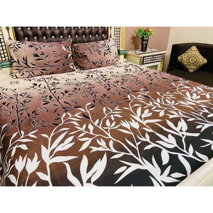 Bed sheet king size 3 piece double lifetime colour guarantee