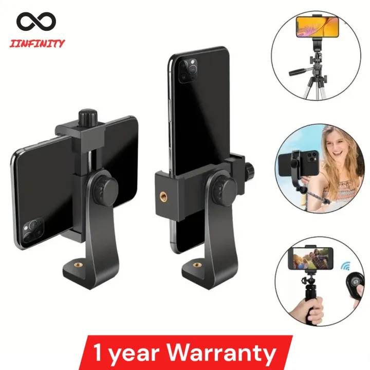 INFINITY%20360%C2%B0%20Rotatable%20Mobile%20Phone%20Mount%20Holder%20with%20Standard%20Screw%20%E2%80%93%20Universal%20Adapter%20for%20Ring%20Light,%20Camcorder,%20and%20Tripods%20(No%20Tripod%20Included)%20-%20Image%202