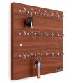 Wall Key Hanger Engineered Wood Key Holder Stand/Wall Hooks Stand/Plain Key Holder for Home Office/Wall Mounted Key Holder/Key Hold/Key Chain Hanging Board/Wall Hanging Key Holder (Walnut) Holder Hook-21. 