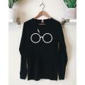 Ace Graphics HarryPotter Black Cotton Full Sleeve T-Shirt Women A006. 