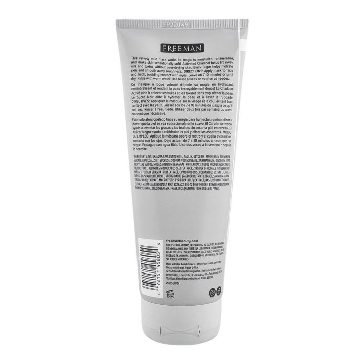 Freeman%20(UAE)%20Deep%20Cleansing%20Charcoal%20&%20Black%20Sugar%20Mud%20Mask%20175%20ml%20-%20Detoxify%20-%20Image%204