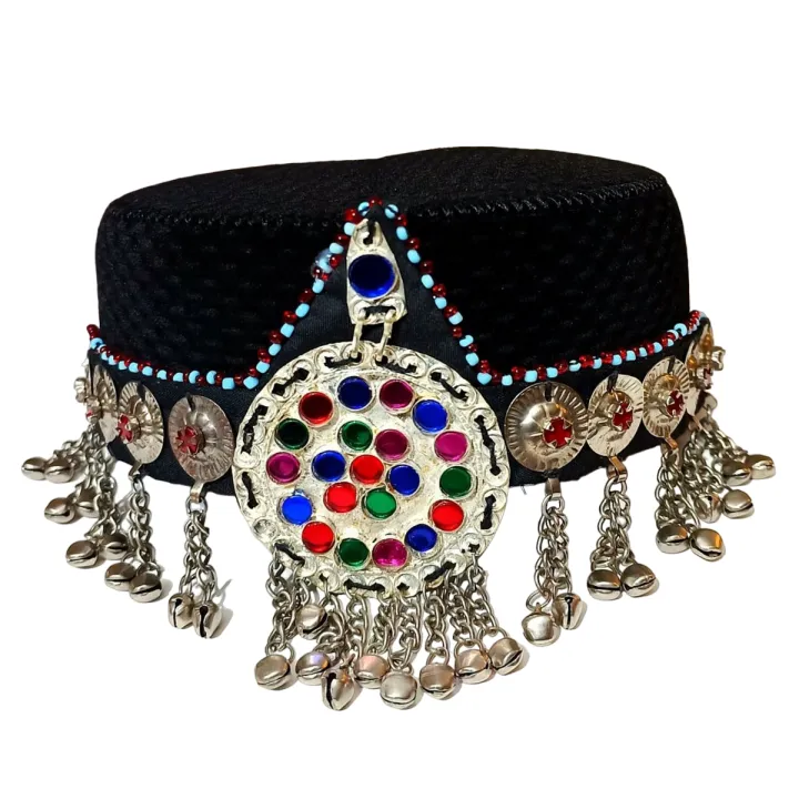 Halima Sultan style Handmade Cap for Women & Girls with Jewellery ...