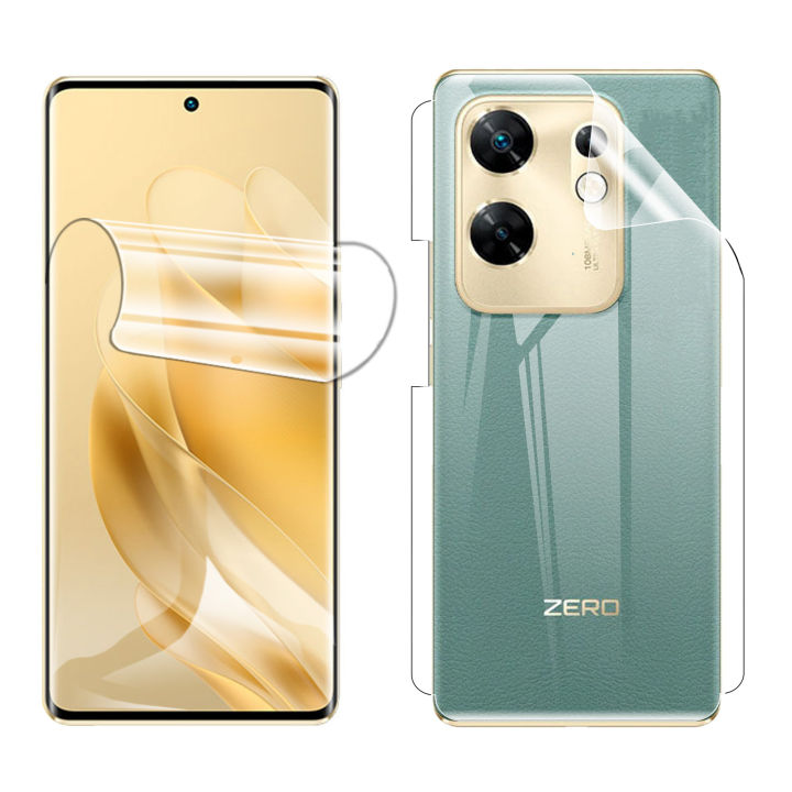 Infinix Zero 30 4G Front & Back Clear Jelly Protector Soft Film Protection Hydrogel Film Back Protector For Zero 30 4G