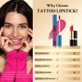 Lip Stain 4 Colors Tattoo Lipstick Magic Color Peel Off Mask Tint Long Lasting Waterproof Non-stick Lip Gloss for Women Girls. 