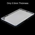 For Lenovo Tab M10 Plus 0.75mm Ultrathin Outside Glossy Inside Frosted TPU Soft Protective Case(Transparent). 