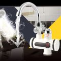 Instant Electric Water Heater tap Faucet, Tankless Geyser Heating Tab with Digital Temperature Display, with shower head, ABS Body Shock Proof, Auto Electric Geezer, Water Geezar for Kitchen and Bathroom Accessories, AC 220V 3000W. 