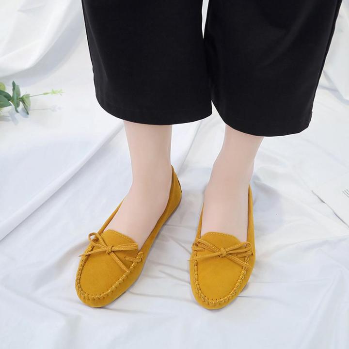 OIMG%20Leisure%20Women%20Round%20Toe%20Suede%20Slip-On%20Shoes%20Flat%20Single%20Shoes%20Peas%20Boat%20Shoes%20-%20Image%205