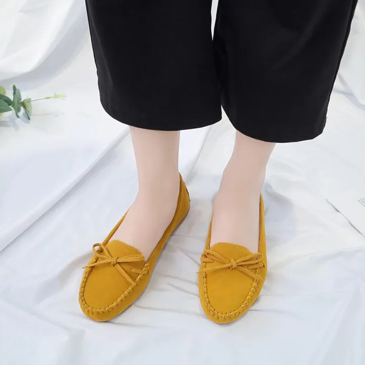 OIMG%20Leisure%20Women%20Round%20Toe%20Suede%20Slip-On%20Flat%20Single%20Peas%20Boat%20Shoes%20-%20Image%205