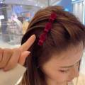 Fashion Velvet Bow Hair Clips Solid Color Girls Hair Accessories Back of Head Side Clips. 