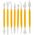 Clay Modelling Tools Set - 8 Pieces. 