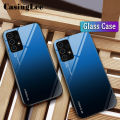 Protect Cover For Samsung Galaxy A33 5G case Gradient Tempered Glass Protector Phone Cases for Samsung Galaxy A33 5G Back Cover. 
