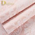 Luxury White Damask 3d Stereoscopic Embossed Wallpaper non woven Wall Paper Roll Bedroom Living Room Wall Cover Blue Cream Pink. 